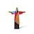 ESCULTURA DE MADEIRA RIO CRISTO CUBISTA AZUL 25x20 - Imagem 3