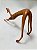 ESCULTURA MADEIRA CACHORRO ESPREGUICANDO P 26CM - Imagem 3