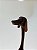 ESCULTURA MADEIRA CACHORRO SENTADO 38CM - Imagem 2