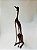 ESCULTURA MADEIRA CACHORRO SENTADO 38CM - Imagem 1