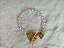 Pulseira de Pérolas, Coração e Strass - Imagem 3