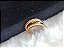 Anel Aparador com Zircônias - Folheado à Ouro 18K - Imagem 2