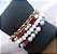 Pulseira Boho 4 Camadas Pérolas Cristais e Corrente - Imagem 8