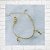 Pulseira para Bebê com Figa e Zircônias Folheada à Ouro 18K - Imagem 1