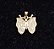 Pingente Borboleta com Zircônias Folheado à Ouro 18K - Imagem 6