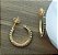 Brinco Meia Argola com Zircônias Negras Folheado à Ouro 18K - Imagem 8