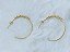 Brinco Meia Argola com Strass Folheado à Ouro 18K - Imagem 10