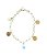 Pulseira Infantil Medalhinhas e Olho Grego Folheada à Ouro 18K - Imagem 5