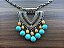 Colar Boho Chic com Pedras Turquesa - Imagem 2