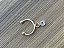 Piercing Fake com Ponto de Luz Zircônia Folheado à Ouro 18K - Imagem 4