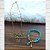 Conjunto Colar e Pulseira Correntes e Cristais Azul Turquesa - Imagem 1