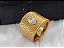 Brinco e Anel com Zircônia Folheados à Ouro 18K - Imagem 2