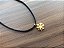 Colar Choker de Camurça Pingente Flor e Pérola - Imagem 6