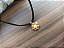 Colar Choker de Camurça Pingente Flor e Pérola - Imagem 5