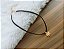 Colar Choker de Camurça Pingente Flor e Pérola - Imagem 1