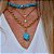 Mix de Colares com Pedras Turquesa - Imagem 1
