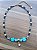 Colar Choker Cristais Pingente Pérola - Imagem 3