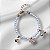 Pulseira Infantil de Pérolas Pingentes Borboleta Coroa e Arco Íris - Imagem 1