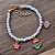 Pulseira Infantil de Pérolas Pingente Pequena Sereia - Imagem 3