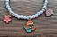 Pulseira Infantil de Pérolas Pingente Pequena Sereia - Imagem 2