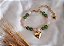 Conjunto de Brinco e Pulseira com Quartzo Verde e Quartzo Rosa - Imagem 3