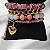 Mix de Pulseiras Rosa Pingente Coração - Imagem 2