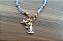 Pulseira de Cristais Azul com Pingente Nossa Senhora Aparecida e Estrela | Coleção Fé - Imagem 7