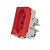 Módulo Tomada - 2P+T - 10A-250V -  Vermelho  - INFINIT - Imagem 1