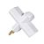 Adaptador  2P + T  10 A  -  Benjamim -  Cor Branca - Imagem 2