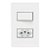 Tomada  2P+T 10A-250V + 01 Interruptor Simples 10A-250V -4X2 - Branco - INFINITI - Imagem 1