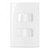 Interruptor Simples Separados  (02) 10A - 250V - 4X2 - Branco - SLEEK - Imagem 1