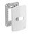 Placa Horizontal  01 Posto - 4X2 -  Branca - SLEEK - Imagem 6