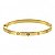 Bracelete fixo Folheado em ouro Veneza  ( serve pulso até 17,5cm) - Imagem 1