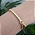 Pulseira Dourada Fina Tigrada - Imagem 1