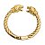 Bracelete Articulado com Detalhe tigre folheado em ouro - Imagem 2