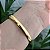 Bracelete Fixo Liso folheado em ouro  ( tamanhos M E G) - Imagem 4