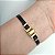 Pulseira Dourada (courino Preto) Pulsação - Imagem 2