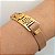 Pulseira (courino Bege) Nossa Senhora Aparecida Folheado em ouro - Imagem 3
