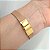 Pulseira (courino Bege) Nossa Senhora Aparecida Folheado em ouro - Imagem 2