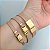 Mix pulseiras douradas (courino Bege) Pulsação+ Foco- - Imagem 3