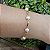 Pulseira Dourada Correntaria Anne  e Pérolas de Água Doce ( natural)- folheado em ouro - Imagem 1