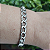 Bracelete fixo com formato de corrente Trançado folheado em ródio ( prateado) (Tamanho único) - Imagem 1