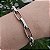 Pulseira Correntaria com design de elos quadrados Itália folheado em Ródio ( prateado) - Imagem 1