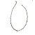 Choker correntaria p  design de elos retangulares 38 cm folheado em ródio ( prateado) italia - Imagem 3