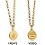 Colar correntaria fina  com pingente Reiki (Cho-Ku-Rei) folheado em ouro - Imagem 2