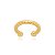 Piercing Fita Passada folheado em ouro (mini) - Imagem 1