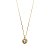 Conjunto Colar Longo + Brincos com pingente brilhante folheado em ouro - Imagem 2