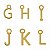Bracelete fixo Personalizável Letras do seu Nome folheado em ouro ( tamanho único 16 a 19cm de pulso) - Imagem 5