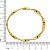 Bracelete Fixo torcido dourado Folheado em ouro Serve do 16 ao 18 cm) - Imagem 3