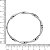 Bracelete Fixo torcido prateado Folheado em ródio Serve do 16 ao 18 cm) - Imagem 3